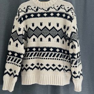 Jacquard-knit Sweater